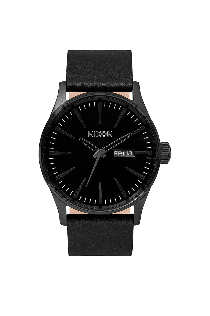 Nixon Sentry Leather Watch