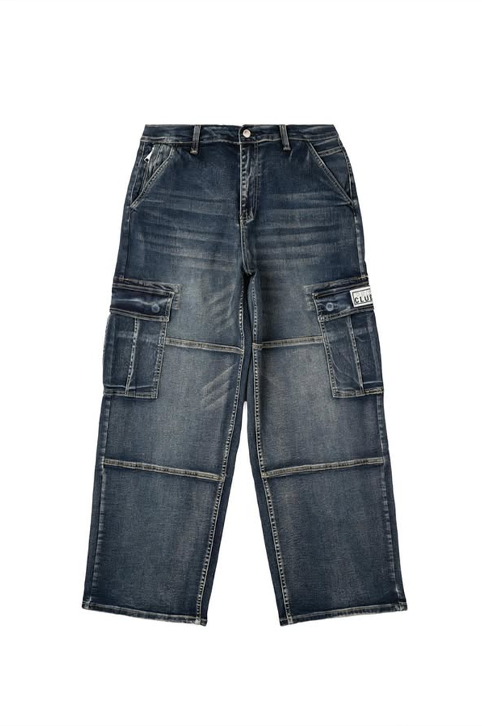 Pro Club Men's Heavyweight Baggy Fit Denim Cargo Pants – Mainland