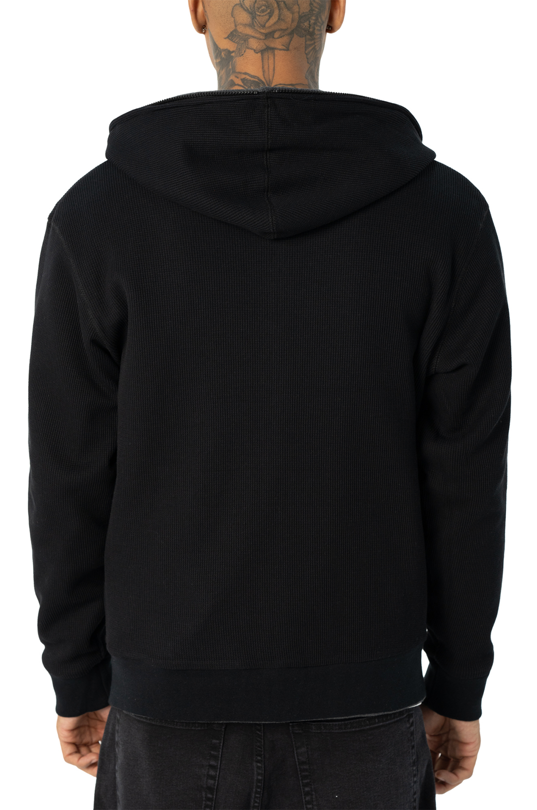 Pro Club Men's Heavyweight Basic Reversible Thermal Zip-Up Hoodie