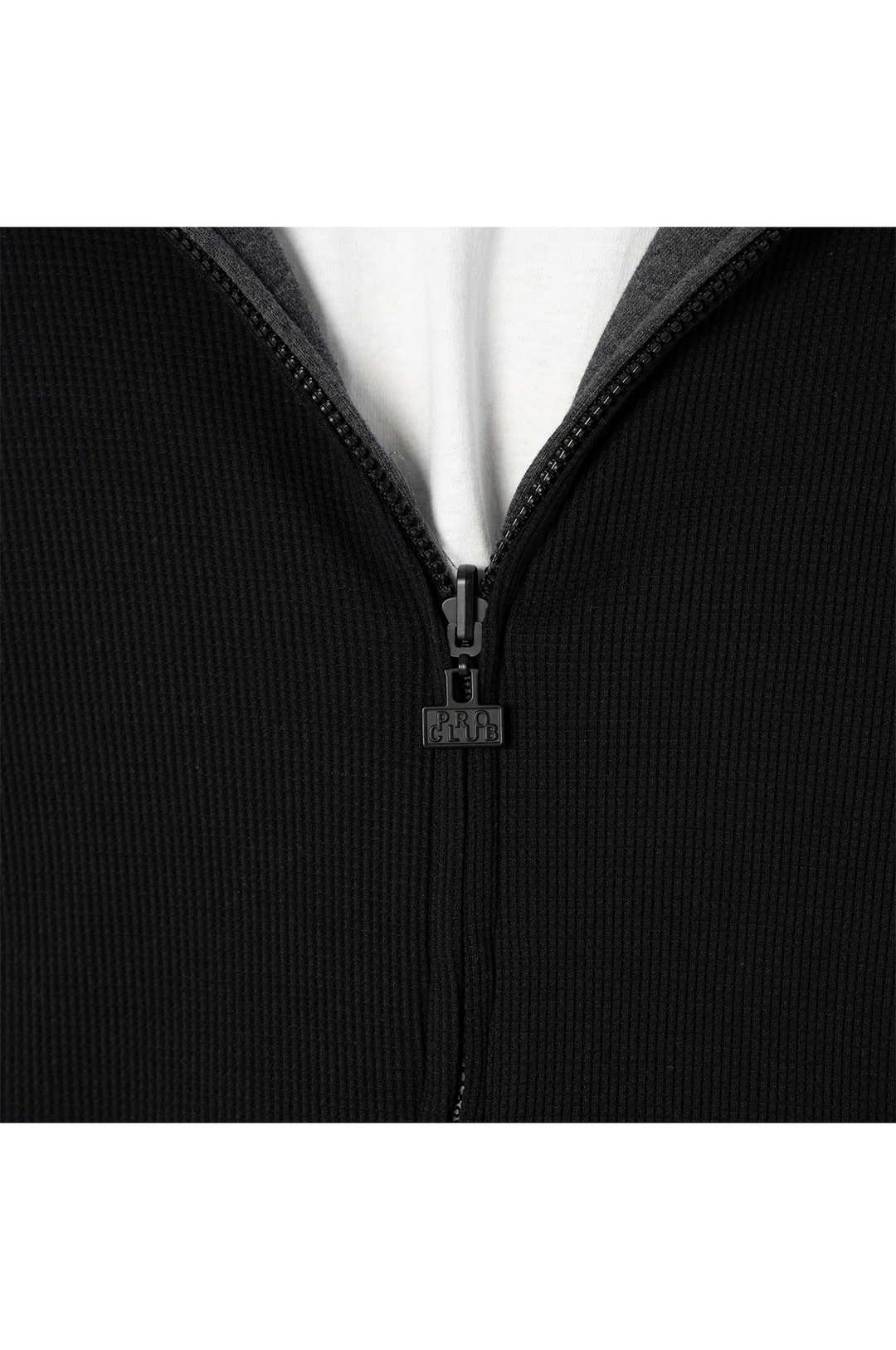 Pro Club Men's Heavyweight Basic Reversible Thermal Zip-Up Hoodie