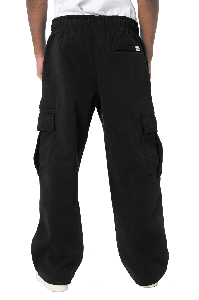 Pro Club Men's Heavyweight Basic Open Leg Cargo Sweatpants