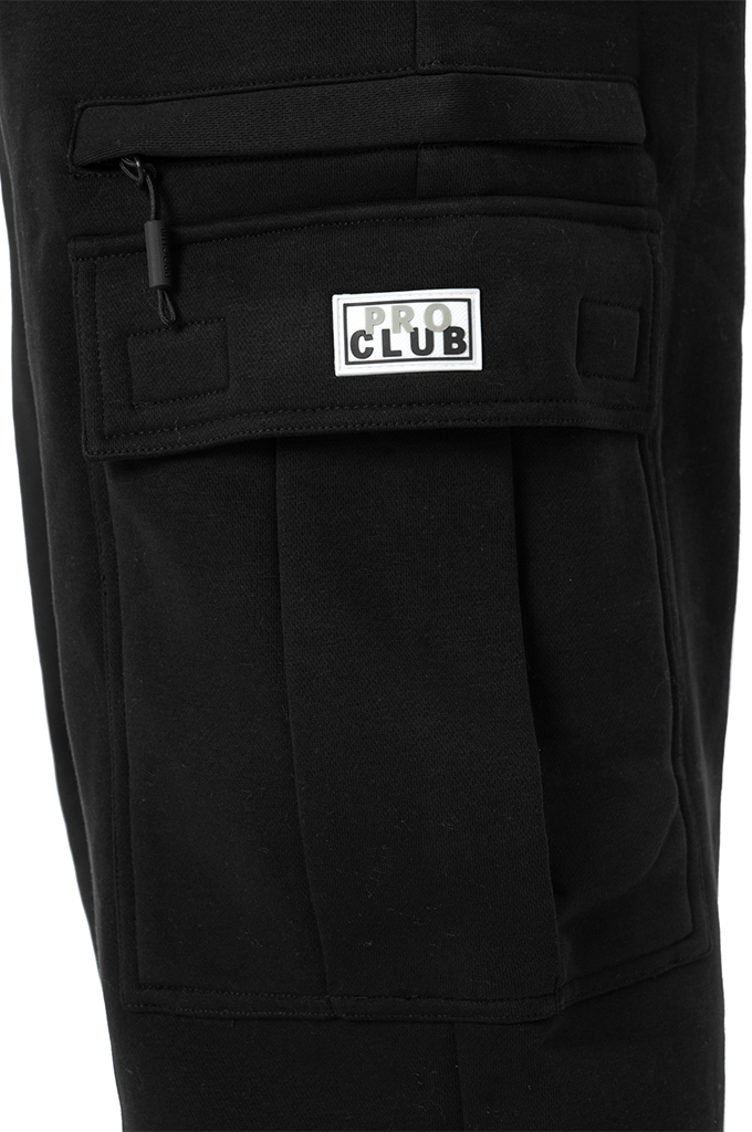 Pro Club Men's Heavyweight Basic Open Leg Cargo Sweatpants