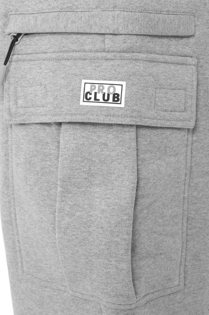 Pro Club Men's Heavyweight Basic Open Leg Cargo Sweatpants