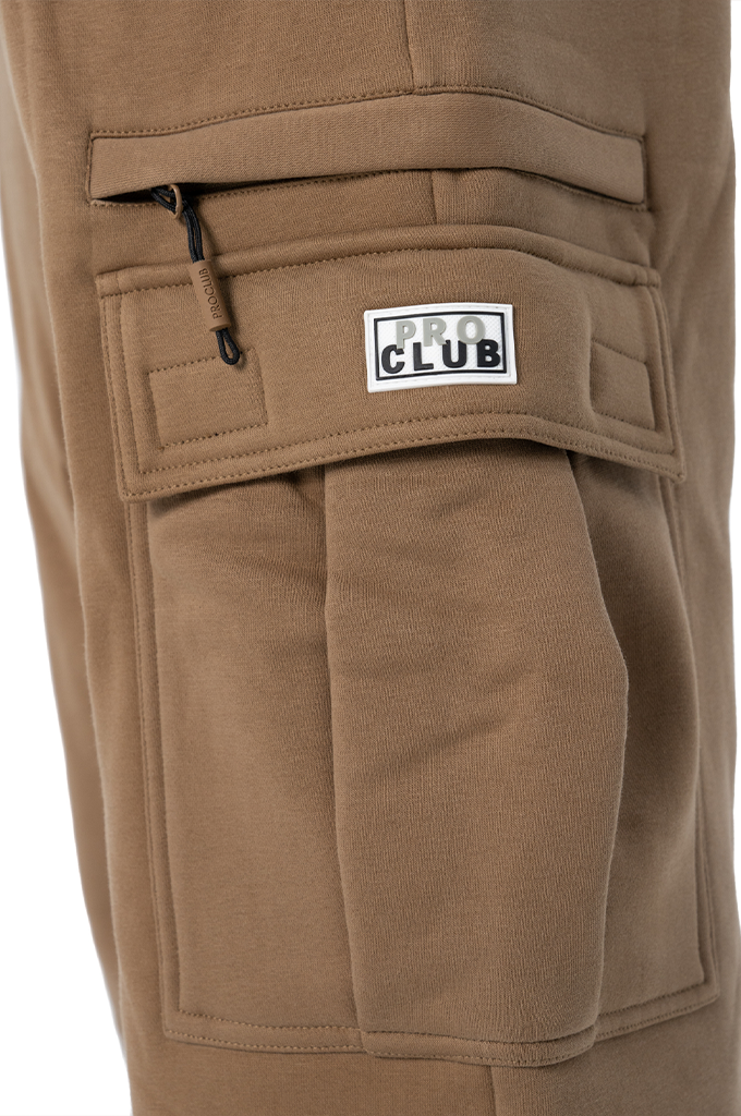 Pro Club Men's Heavyweight Basic Open Leg Cargo Sweatpants