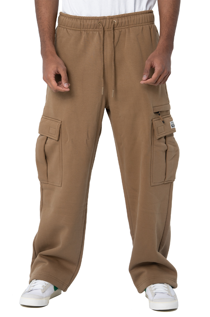 Pro Club Men's Heavyweight Basic Open Leg Cargo Sweatpants