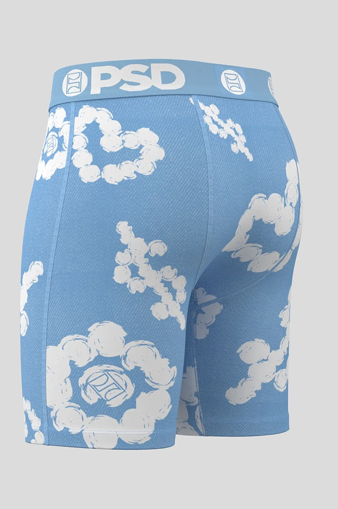 PSD Cloud Drops Blue Boxer Brief Underwear