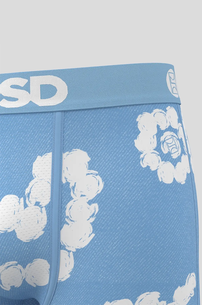 PSD Cloud Drops Blue Boxer Brief Underwear
