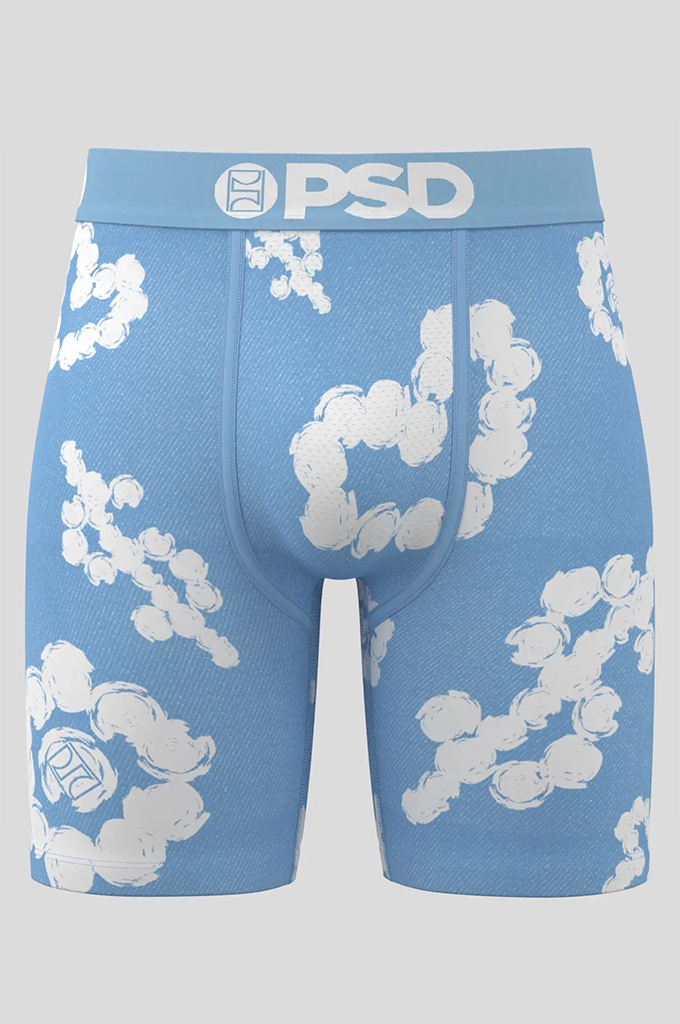 PSD Cloud Drops Blue Boxer Brief Underwear