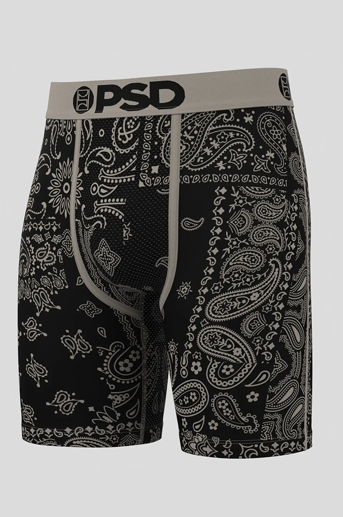 PSD Khaki Paisley Boxer Brief Underwear