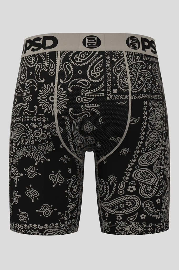 PSD Khaki Paisley Boxer Brief Underwear