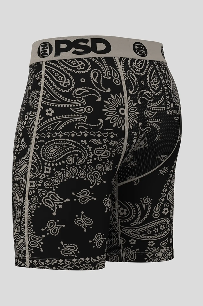 PSD Khaki Paisley Boxer Brief Underwear
