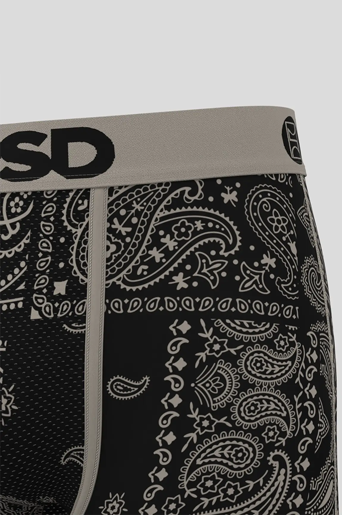 PSD Khaki Paisley Boxer Brief Underwear