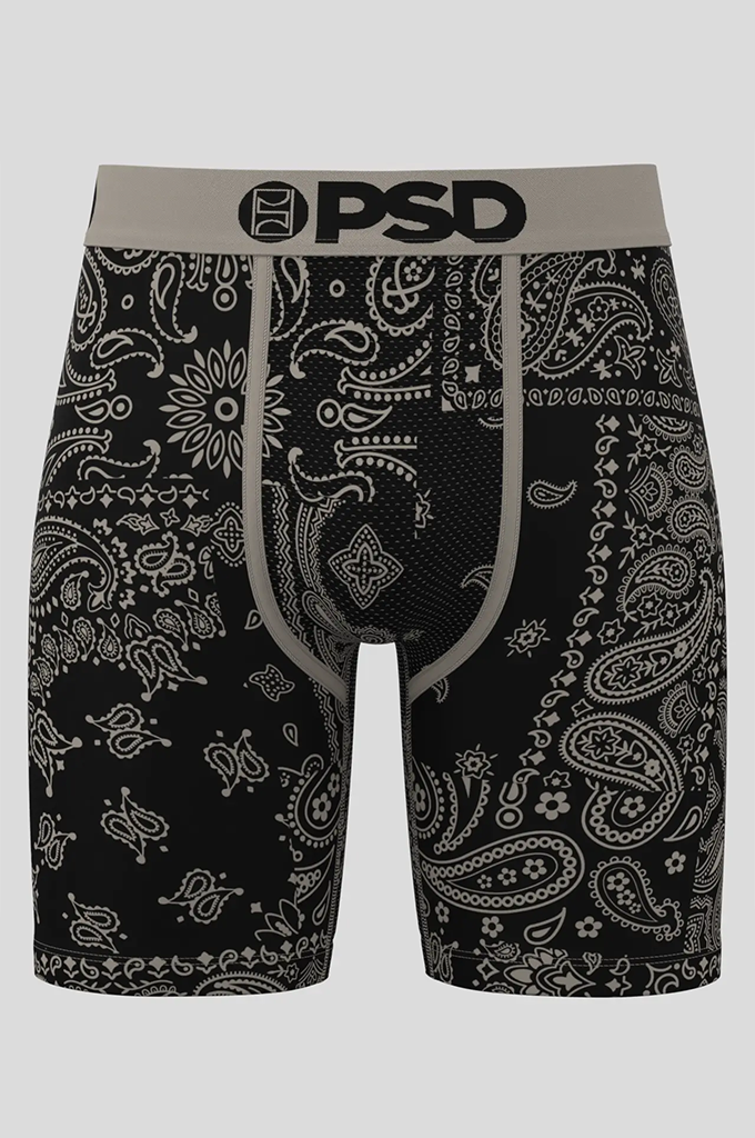 PSD Khaki Paisley Boxer Brief Underwear