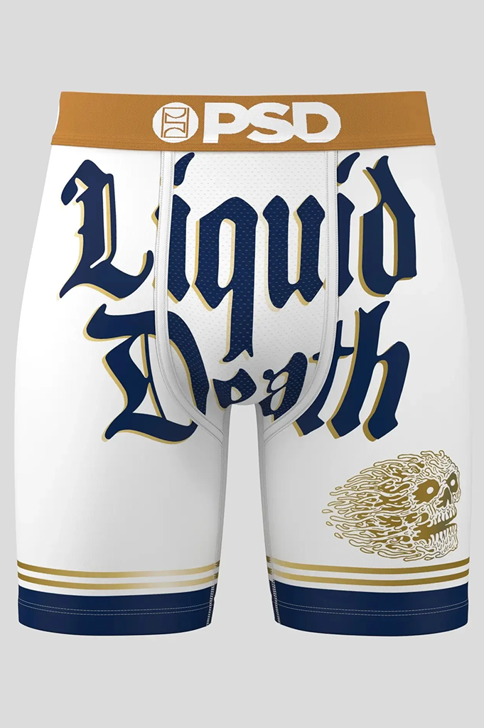 PSD x Liquid Death - Liquid Death Gold Boxer Brief Underwear