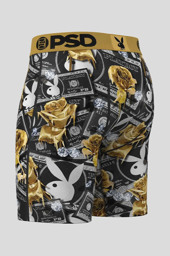 PSD Playboy 100 Roses Boxer Brief Underwear