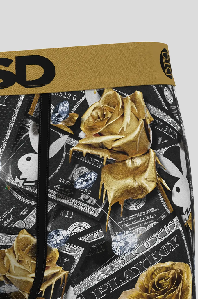 PSD Playboy 100 Roses Boxer Brief Underwear