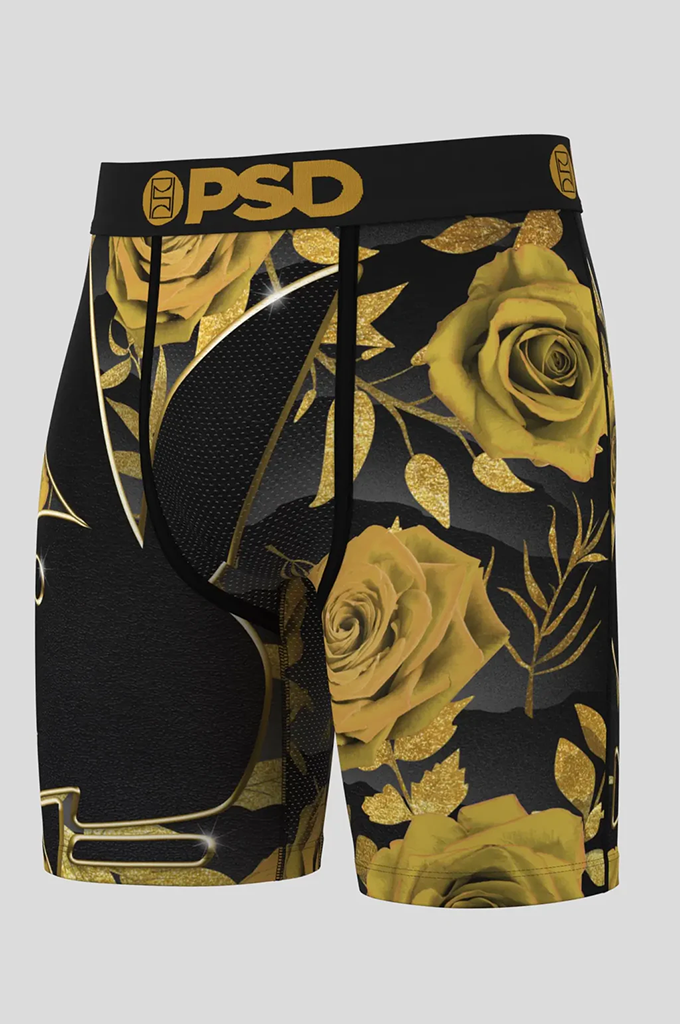 PSD Playboy Gold Petals Boxer Brief Underwear
