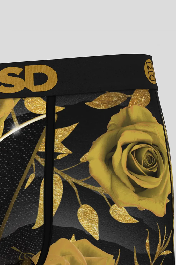 PSD Playboy Gold Petals Boxer Brief Underwear