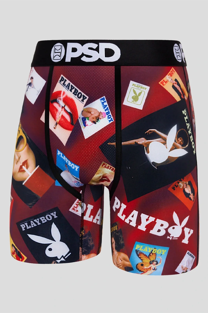 Playboy Bunny Mascot Microfiber Blend Women's PSD Boy Shorts  Underwear-Large 