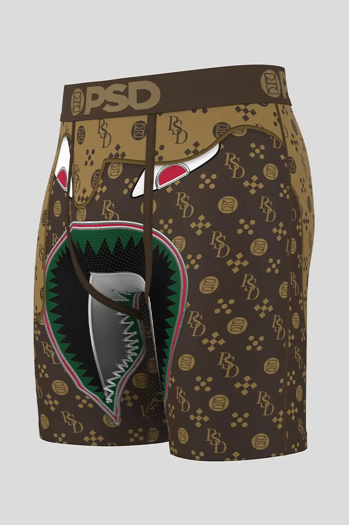 PSD Warface Luxe Drip Brown Boxer Brief Underwear