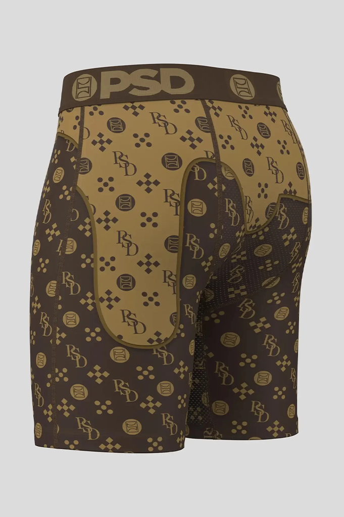 PSD Warface Luxe Drip Brown Boxer Brief Underwear