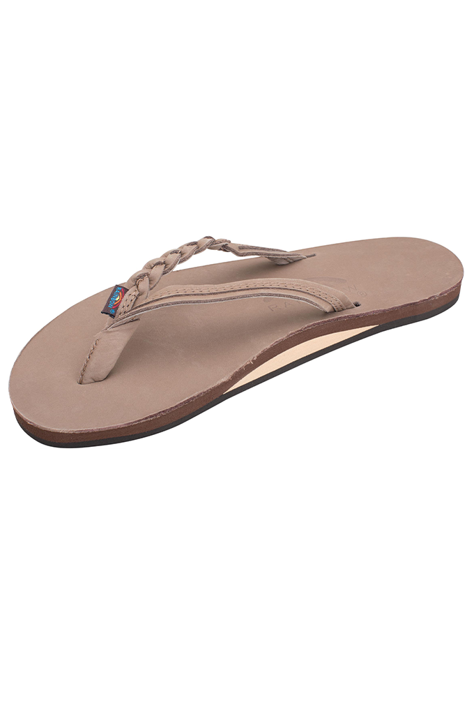 Rainbow Women's Flirty Braidy Single Layer Premier Leather Sandals