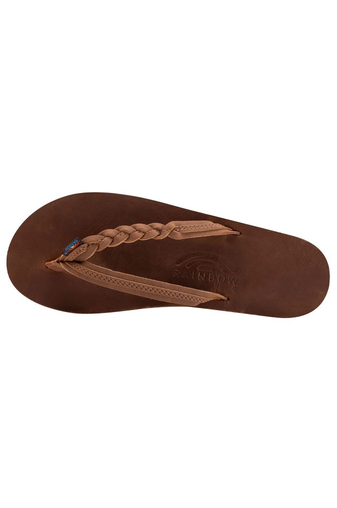 Rainbow Women's Flirty Braidy Single Layer Premier Leather Sandals