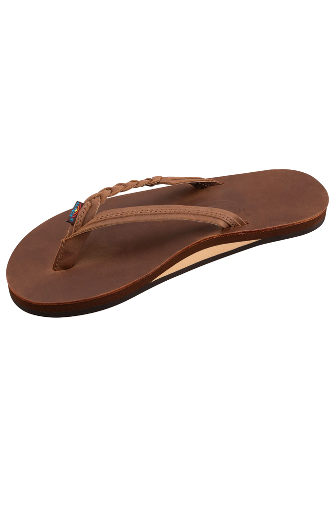 Rainbow Women's Flirty Braidy Single Layer Premier Leather Sandals
