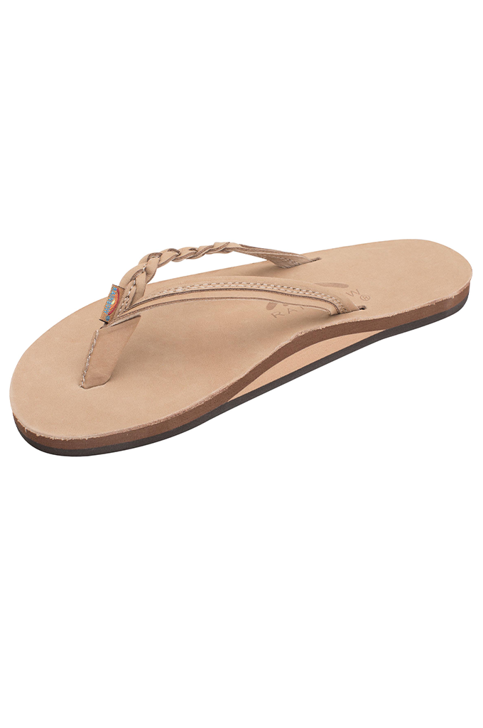 Rainbow Women's Flirty Braidy Single Layer Premier Leather Sandals