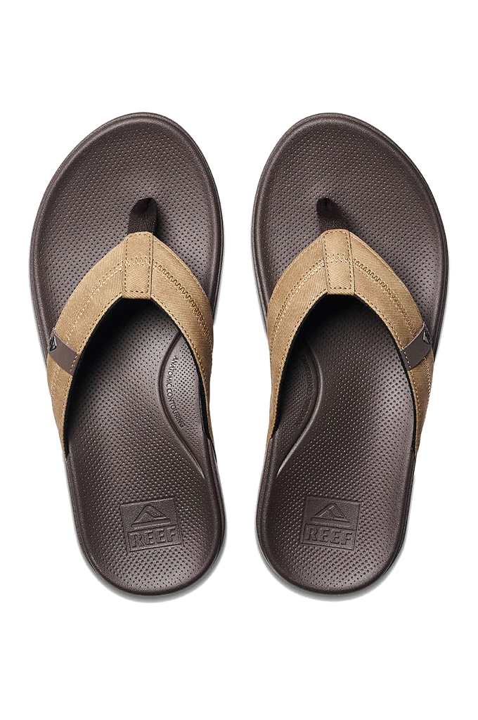 Black Brown Reef Men's Sandals Cushion Bounce Phantom Flip