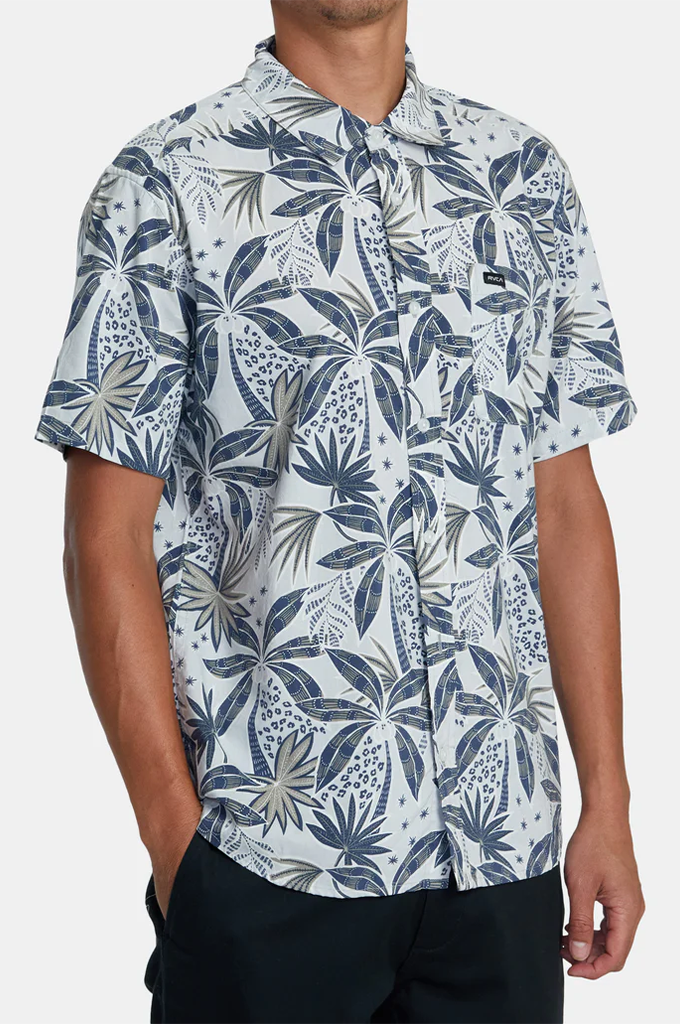 RVCA Anytime Short Sleeve Woven Button Up Shirt