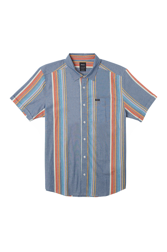 RVCA Mayday Stripe Short Sleeve Shirt