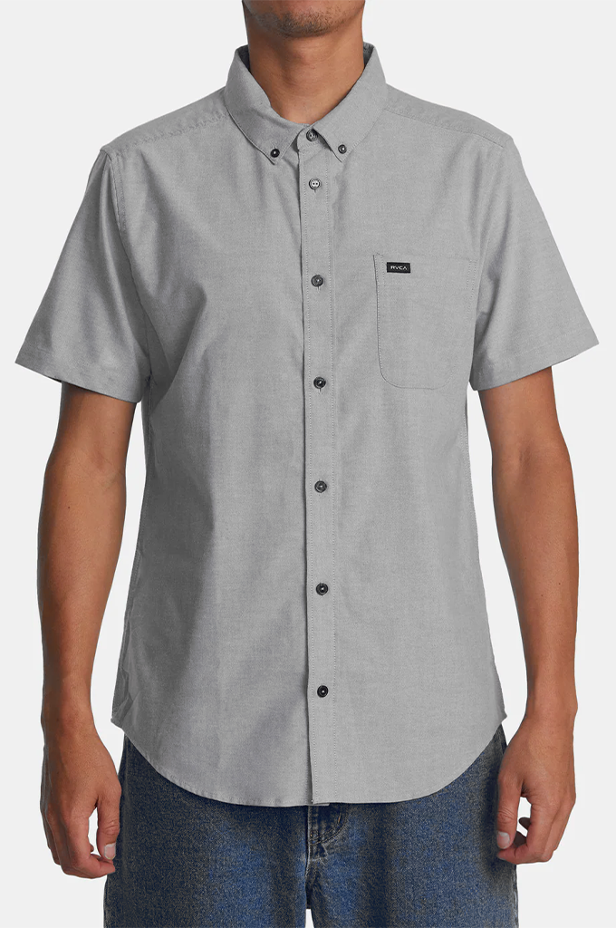 RVCA NEW Boy's That'll Do Stretch Short Sleeve Shirt