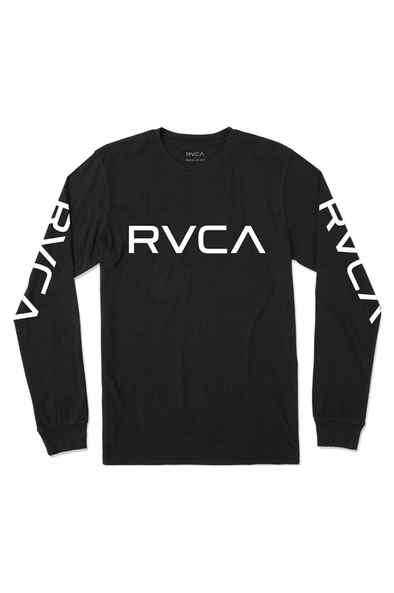 RVCA Vacay Long Sleeve T-Shirt Black Marble Tie Dye - Billion Creation