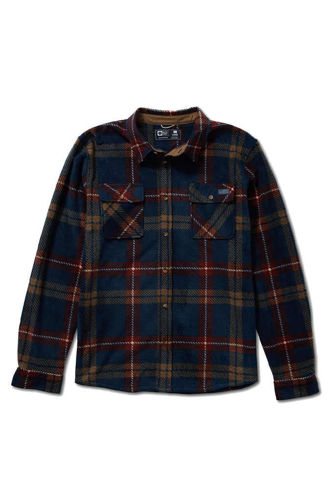 Salty Crew Swellter Polar Fleece Long Sleeve Flannel Sweatshirt