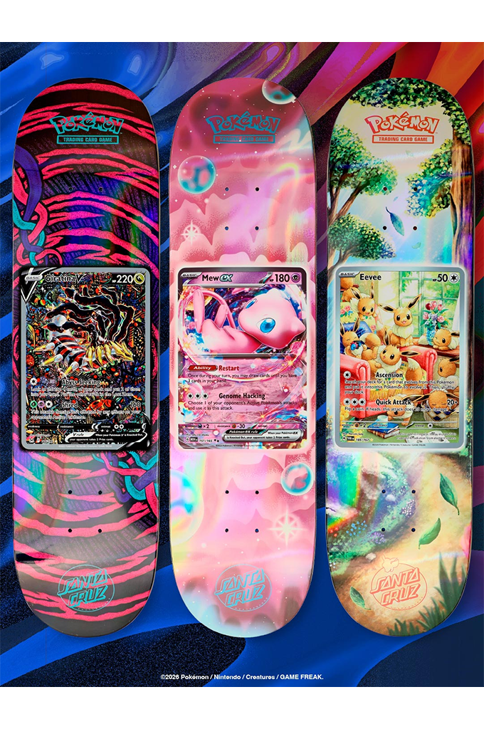 Santa Cruz Skateboards X Pokémon TCG Blind Bag Skateboard Deck