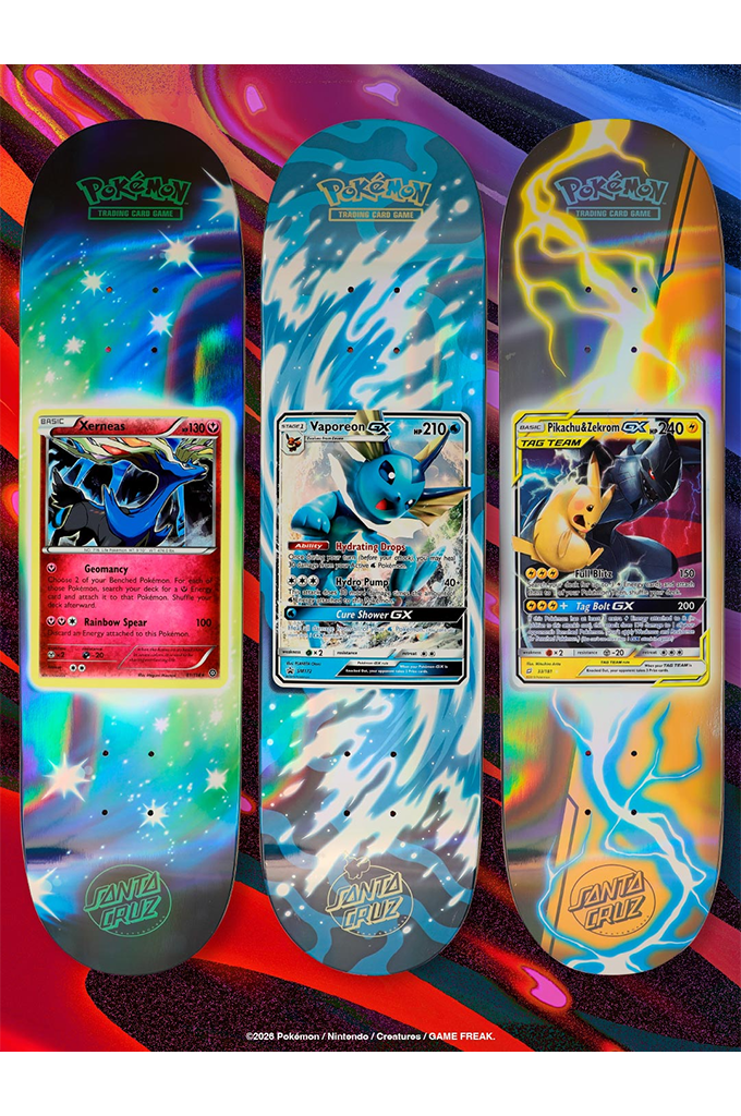 Santa Cruz Skateboards X Pokémon TCG Blind Bag Skateboard Deck
