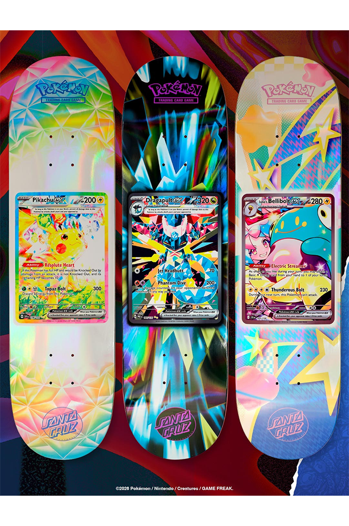 Santa Cruz Skateboards X Pokémon TCG Blind Bag Skateboard Deck