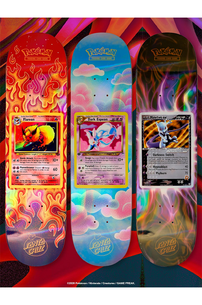 Santa Cruz Skateboards X Pokémon TCG Blind Bag Skateboard Deck