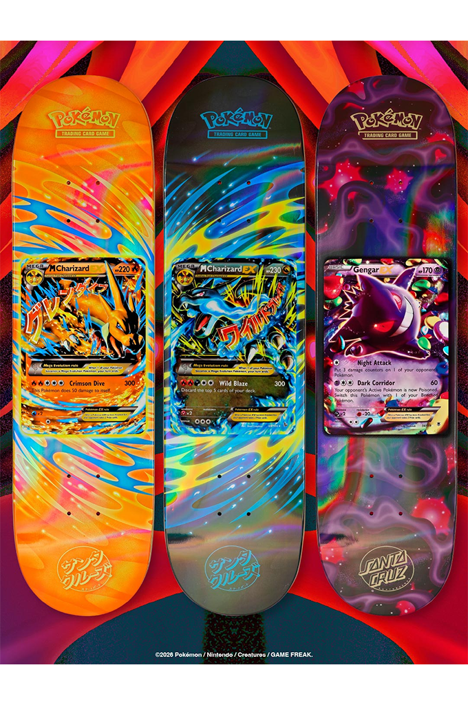 Santa Cruz Skateboards X Pokémon TCG Blind Bag Skateboard Deck