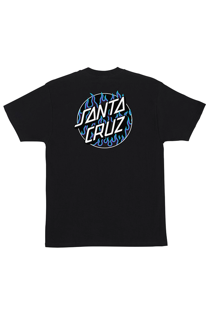 Santa Cruz X Thrasher Flame Dot Tee Mainland Skate Surf