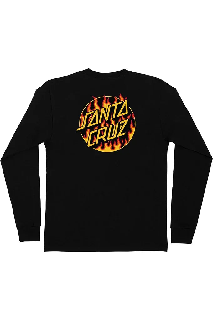 Santa Cruz X Thrasher Flame Long Sleeve Tee – Mainland Skate & Surf