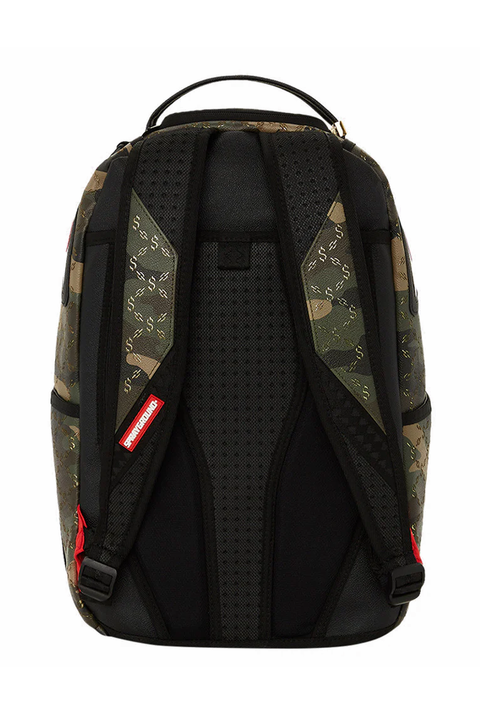 Sprayground Lasers Blazin $ Pattern Over Camo DLXSV Backpack