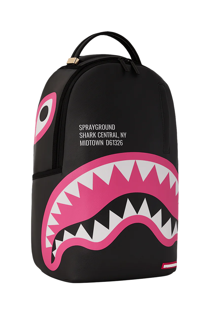 Sprayground Shark Central Pink Sorbet DLXSV Backpack