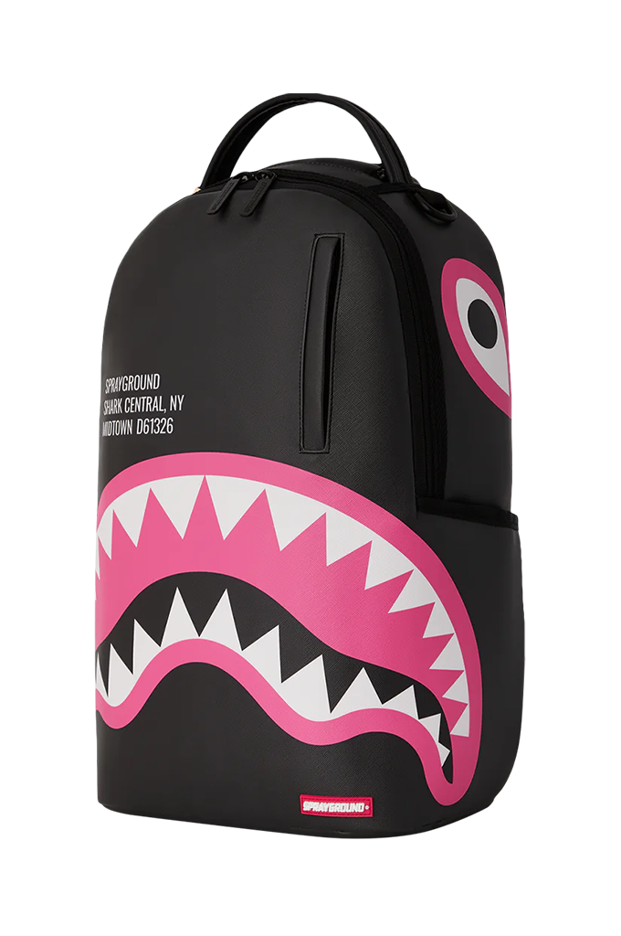 Sprayground Shark Central Pink Sorbet DLXSV Backpack Mainland Skate Surf