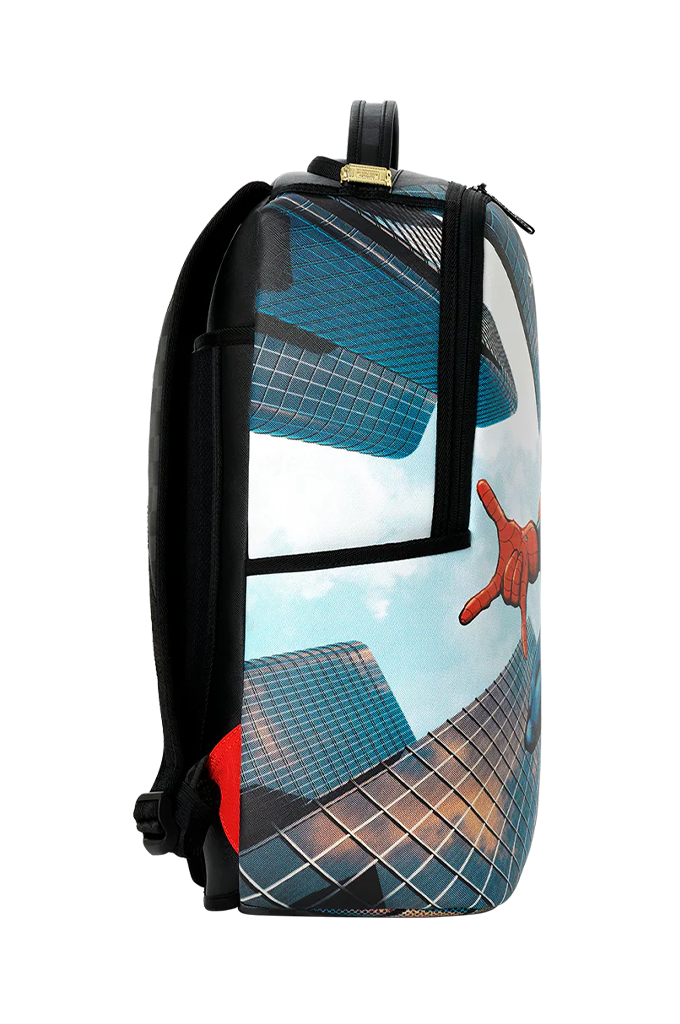 Sprayground Marvel Spiderman Official Collab - Curtain Reveal Protect The City Backpack