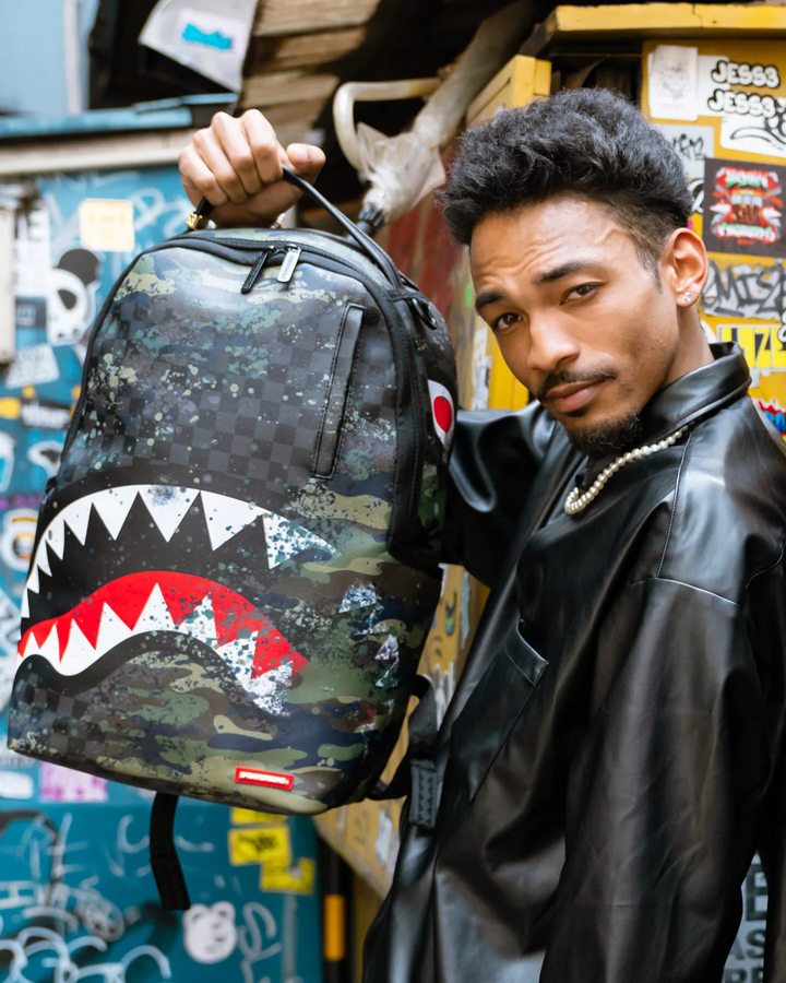 Sprayground Camp Splash T-Rex City Backpack