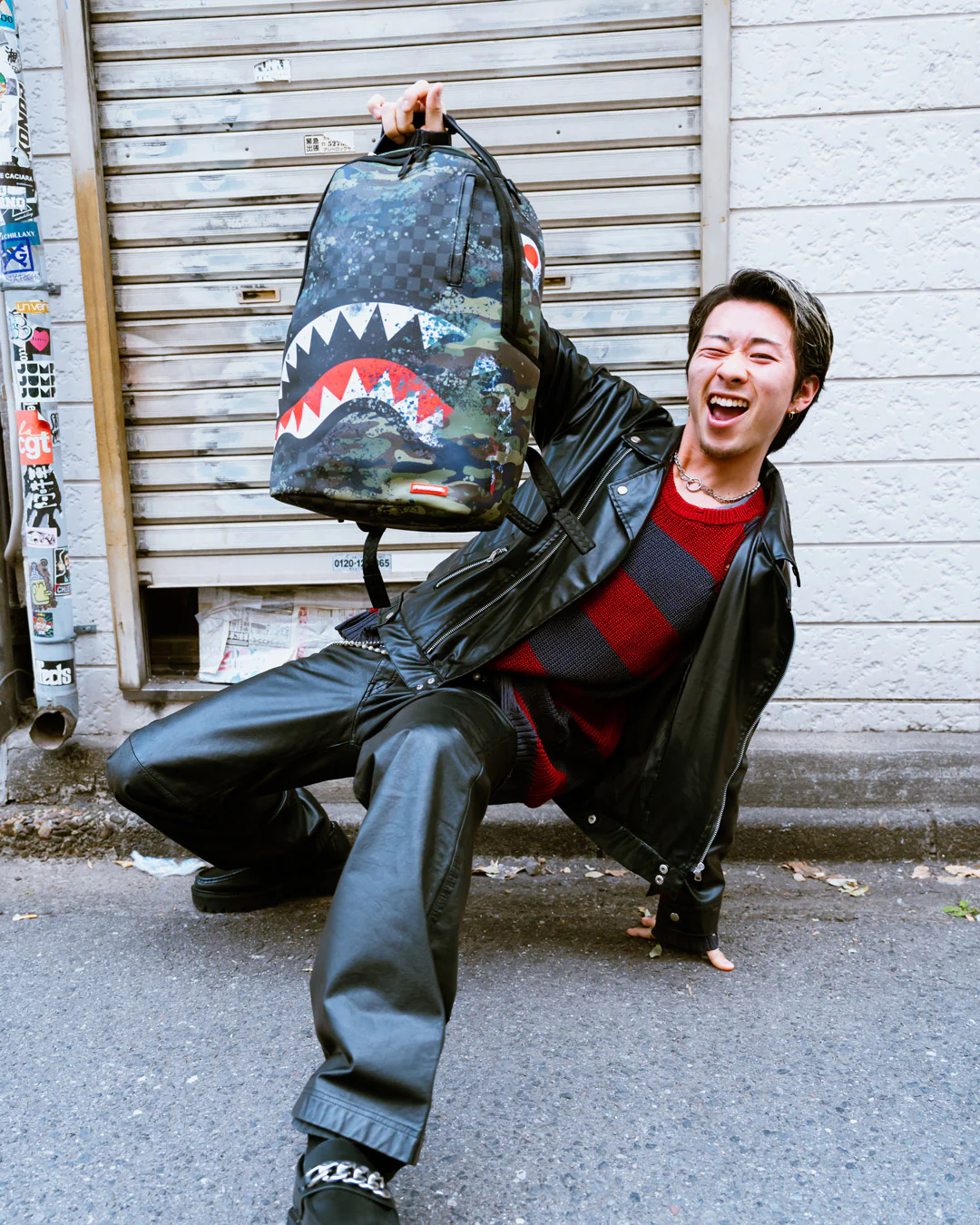 Sprayground Camp Splash T-Rex City Backpack