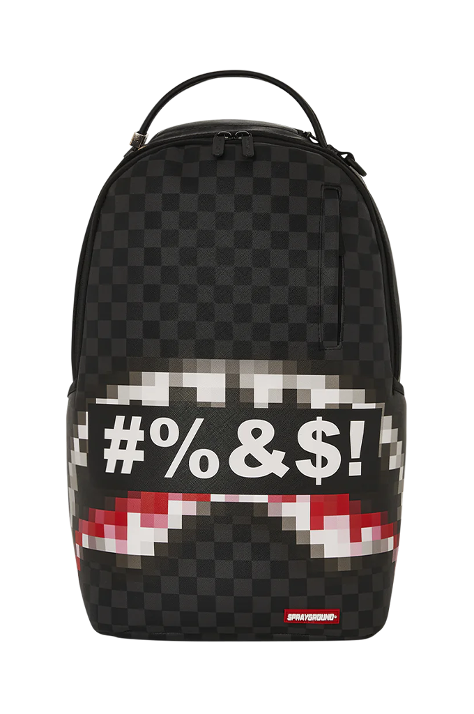 Sprayground Censored Shark What The Beep Backpack