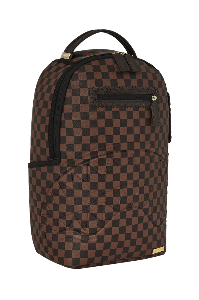 checker leather backpack Sprayground Core Embossed Check Backpack – Mainland Skate & Surf